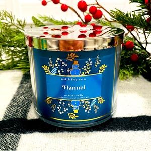 ⛄️ NEW Flannel Bath & Body Works 3 Wick Candle